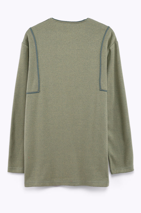 Sweater in Bi-Color with side slits